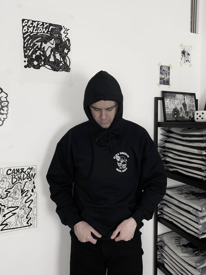 SKULL HOODIE SCHWARZ