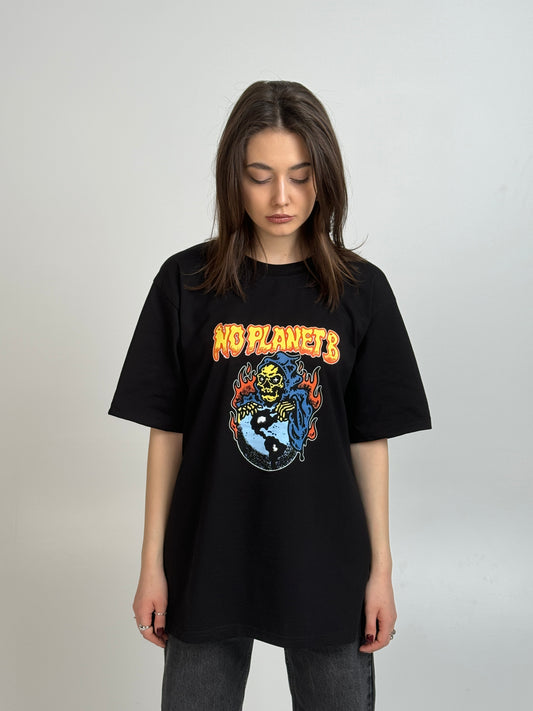 NO PLANET B T-SHIRT SCHWARZ