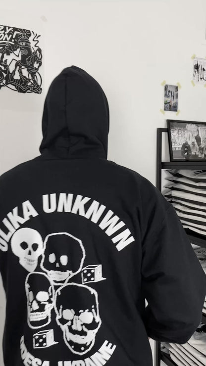 SKULL HOODIE SCHWARZ